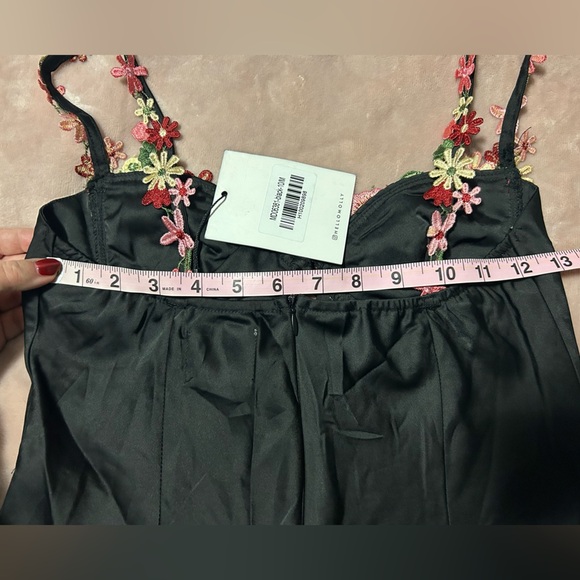 NWT Hello Molly Blooming Confidence Slip Dress with Floral details. Size M. - Picture 9 of 13